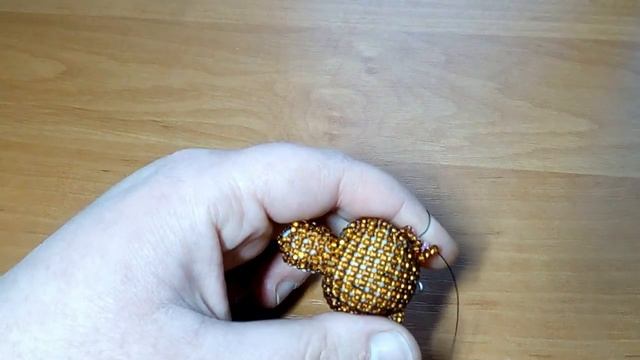 Мишка из бисера. Часть 4. Ушки и носик. Амигуруми. смотреть онлайн