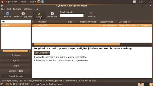 Adding the GetDeb repository to install Songbird смотреть онлайн