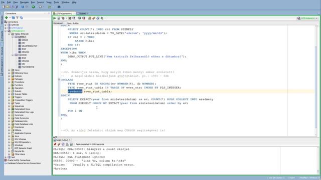 PL/SQL Gyakorló - ZH1 смотреть онлайн