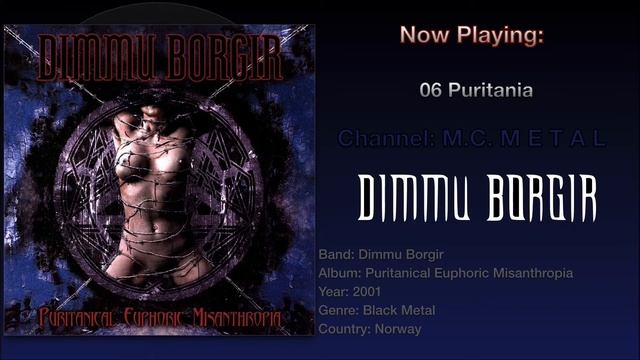 Puritania - Dimmu Borgir 2001, Puritanical Euphoric Misanthropia Album. смотреть онлайн