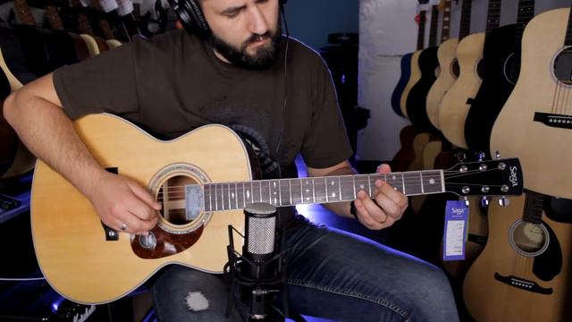 Saga A1 G Handcrafted Guitar   Demo