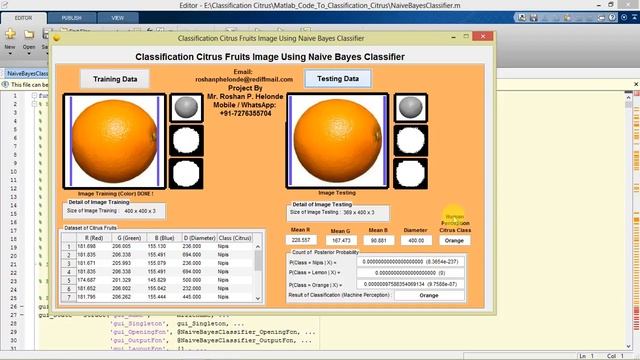 Fruit Recognition Using Naive Bayes Classifier Matlab Project with Source Code смотреть онлайн