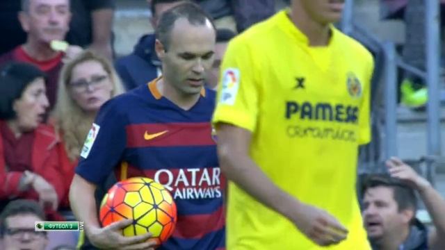 Season 2015/2016. FC Barcelona - Villarreal CF - 3:0 смотреть онлайн