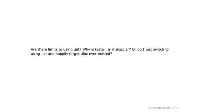 Pandas : Difference between pandas .iloc and .iat? смотреть онлайн