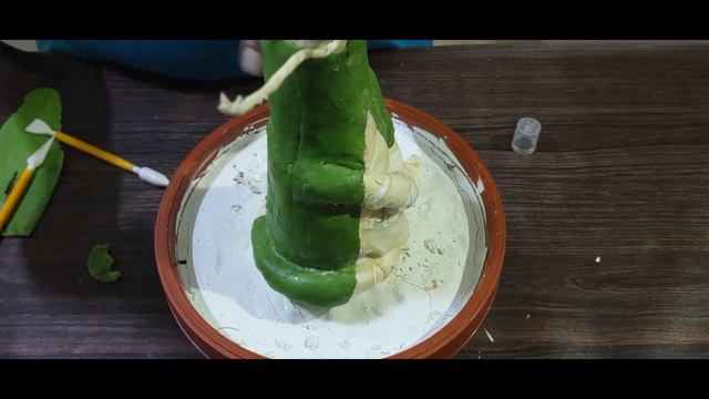 Tutorial: Part 2 Desert Rose (Adenium) made from homemade flexible clay..DIY Clay flowers смотреть онлайн