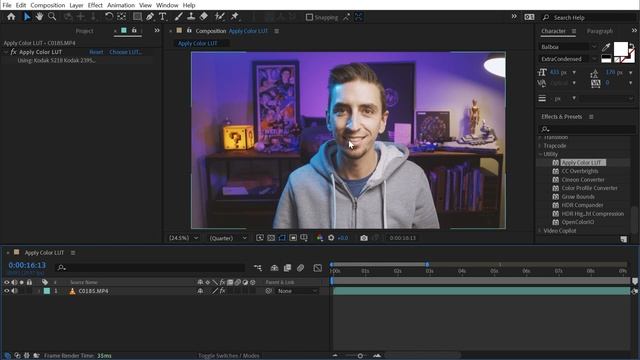 Apply Color LUT | Effects of After Effects смотреть онлайн
