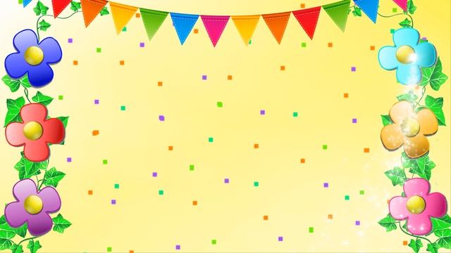 Футаж Разноцветные Цветочки. Красивый фон для монтажа смотреть онлайн