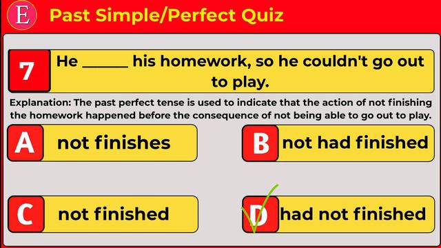 Past Simple Vs Past Perfect || Test Your English || English Grammar Quiz! смотреть онлайн