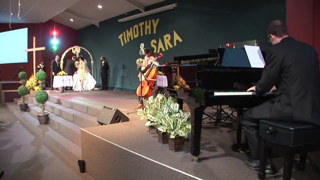 "A Thousand Years" Piano & Cello Cover - Tim & Sara's Wedding Signing смотреть онлайн