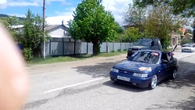 Автопробег 9мая,Апшеронск.Краснодарский край. смотреть онлайн