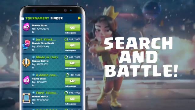 👾 Tournament Finder for Clash Royale смотреть онлайн