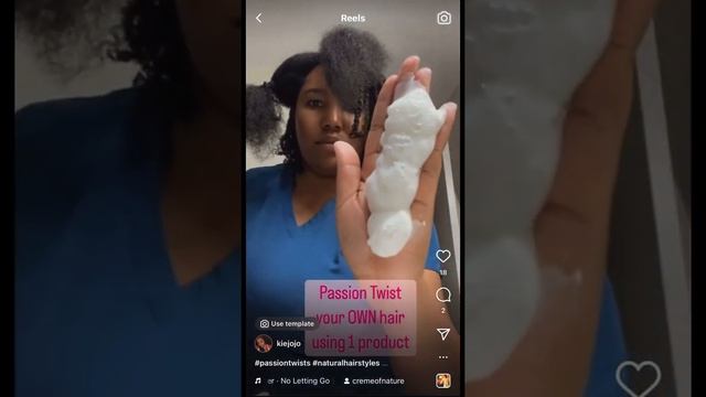 Passion Twist Your OWN Hair Using Crème Of Nature Styling Foam. Easy, Convenient, Economical