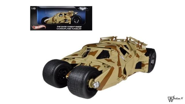 "The Dark Knight Rises" Batmobile Tumbler Camouflage 1/18 Diecast Car Model by Hotwheels смотреть онлайн
