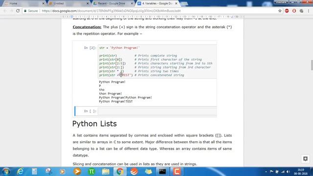 3. Basics of Python - Variables смотреть онлайн