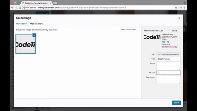 No-Code Customization of the WordPress Twenty Seventeen Theme, Part 2: Adding a Logo to WordPress смотреть онлайн