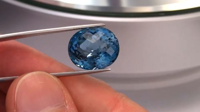 Натуральный London blue топаз. Natural London Blue color topaz смотреть онлайн