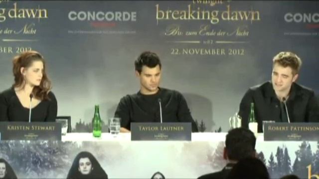 Twilight Breaking Dawn Part 2 Press Conference Berlin Kristen Stewart Robert Pattinson part 3 смотреть онлайн