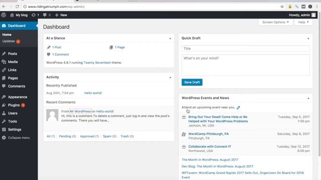 WordPress Dashboard Overview: A Beginners Guide смотреть онлайн