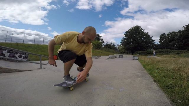 How To Bs Half Cab Flip | Fakie Bs 180 Kickflip | Fakie Skateboard Trick