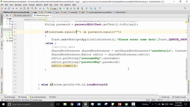 Android Bangla Tutorial 7.3 : SharedPreference Example 1 (part-2) | Storing user details смотреть онлайн