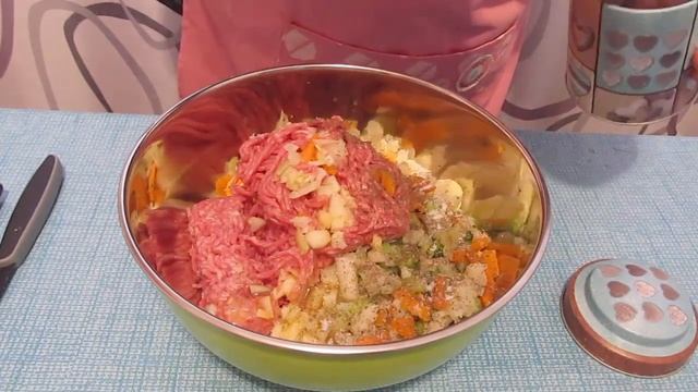 мясной рулет(котлета) с овощами в духовке / Hackbraten mit Ofen Gemüse смотреть онлайн