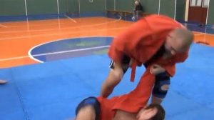 Боевое самбо. Бросок передняя подножка.