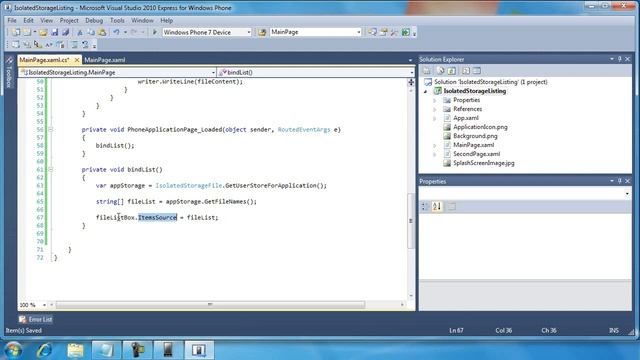 39. Isolated Storage, ListBox and DataTemplates - Day 3 - Part 7 смотреть онлайн