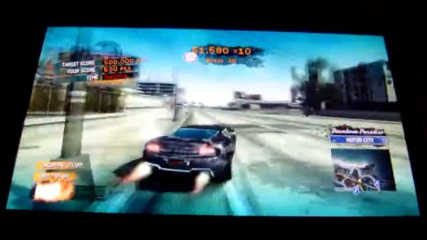 Burnout Paradise xbox360 Get one Million Points every time.