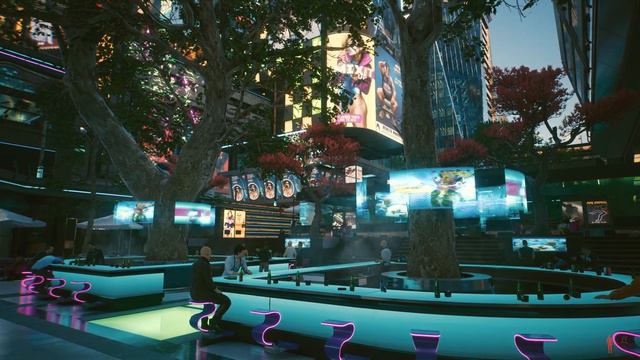 Cyberpunk 2077 | PS5 4K HDR | Charter Hill Lele Park | 1 hour ASMR / Sleep aid | No music смотреть онлайн
