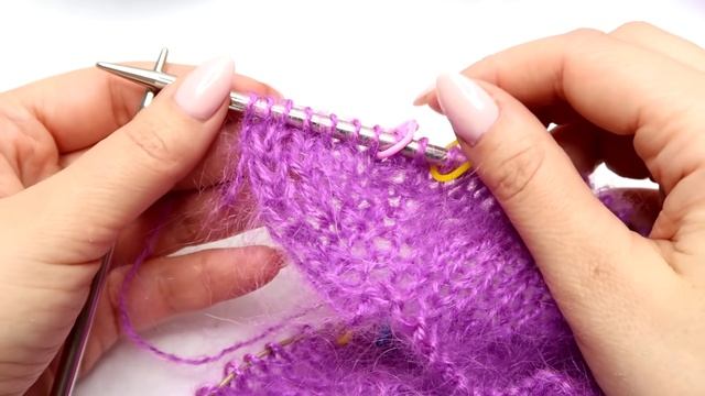 Женский пуловер спицами из мохера Мастер класс смотреть онлайн