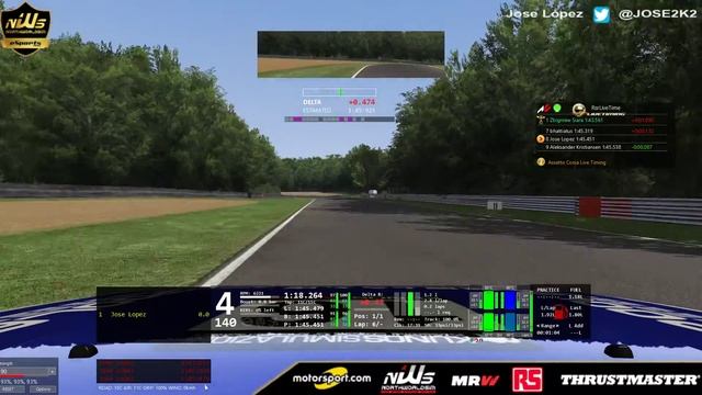 Jose López Seguimos buscando Hotlaps en rsr (Records del mundo) assetto corsa. смотреть онлайн