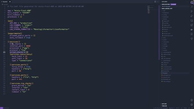 Understanding the fly.toml file смотреть онлайн
