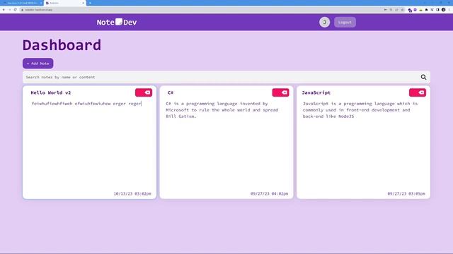 NoteDev (Video Demonstration) смотреть онлайн