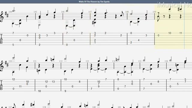 Guitar TAB - Tim Sparks : Waltz Of The Flowers | Tutorial Sheet Lesson #iMn смотреть онлайн