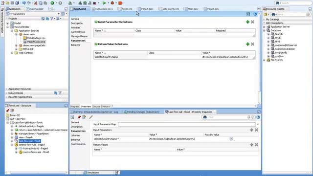 Passing Parameters between Bounded Task Flow in Oracle ADF смотреть онлайн