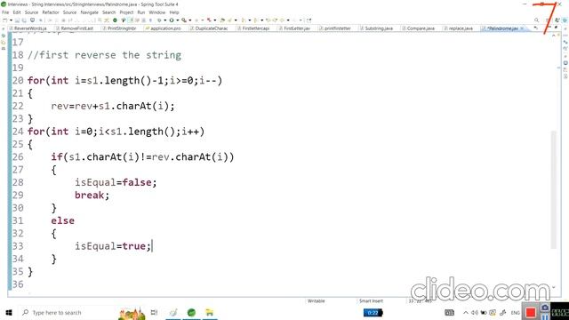 Check String Is Palindrome Or Not In Java смотреть онлайн