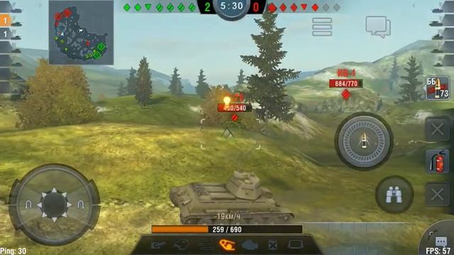 Обзор игры [Word of Tanks Blits]на айфоне 5 смотреть онлайн