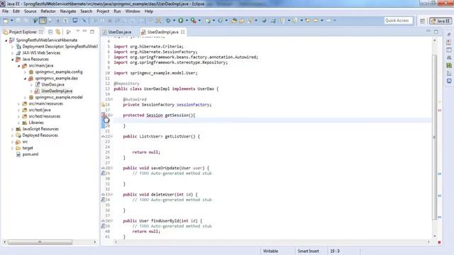 Spring 4 Restful Web Services With Hibernate Integration CRUD MySQL Database Tutorial смотреть онлайн
