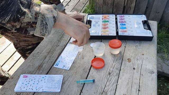 Проверяю качество воды в прудах капельными тестами нилпа. смотреть онлайн