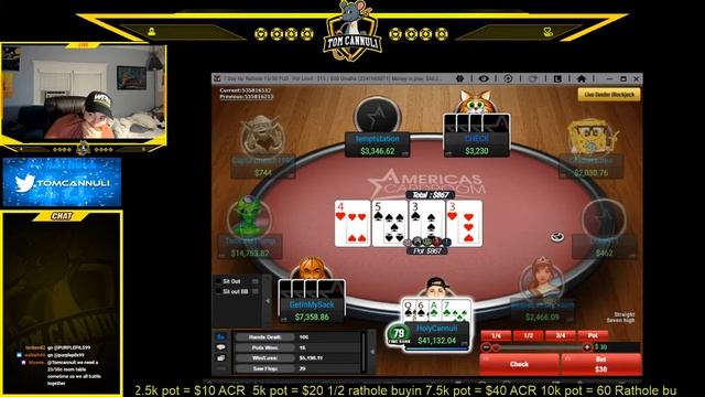 Playing PLO 1400 Big Blinds DEEP!? - Tom Canulli $15/$30 Rathole Session (ABSURD!) смотреть онлайн