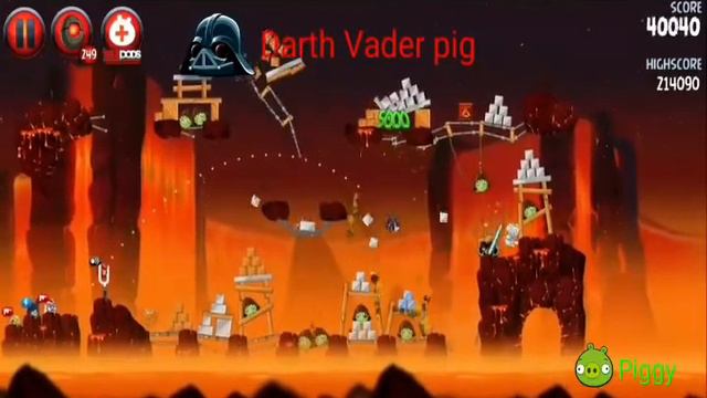 Все свиньи в Angry Birds Star Wars 2 & All Pigs in Angry Birds Star Wars 2. смотреть онлайн