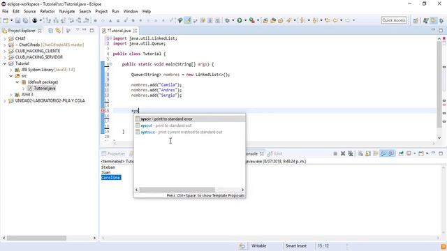 COLAS (QUEUE) EN JAVA TEORÍA Y ¿COMO CREARLAS? смотреть онлайн