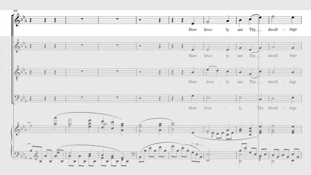 Brahms How lovely are Thy dwellings - Soprano смотреть онлайн