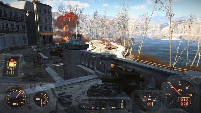 Fallout 4 (Заселяем поселение) (Улучшаем и заряжаем силовую броню) Рейдим склад рейдеров смотреть онлайн