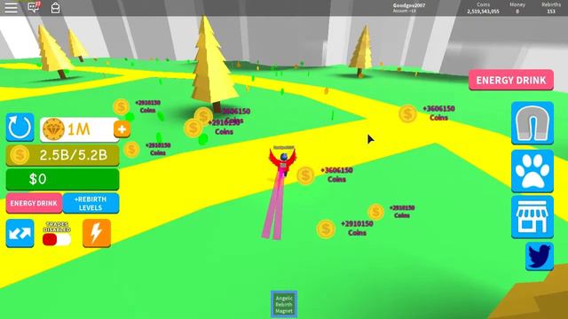 СИМУЛЯТОР МАГНИТА ОБНОВЛЕНИЕ! НАСОБИРАЛ 999999999 МОНЕТ ROBLOX magnet simulator смотреть онлайн