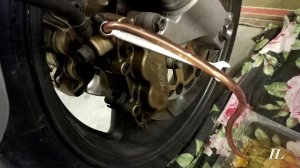 Honda CB400 Прокачка тормозной системы
