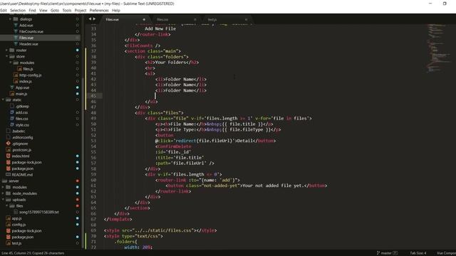 Klasörler 1 - Express.js - MongoDB - Vue.JS İle Dosyalarım Projesi - 8 смотреть онлайн