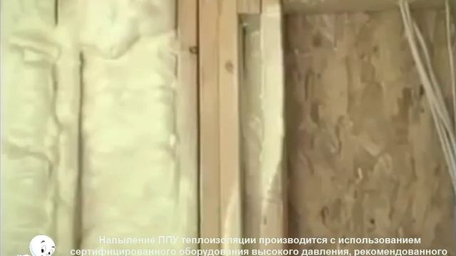 Утепление каркасного дома напыляемым ППУ Экотермикс смотреть онлайн