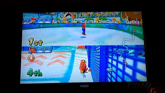 Mario and Sonic at the Olympic Winter Games Dr Eggman Loses to Mario in Snowboard Cross смотреть онлайн