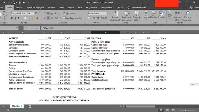 Ratios Financieros en Excel. смотреть онлайн